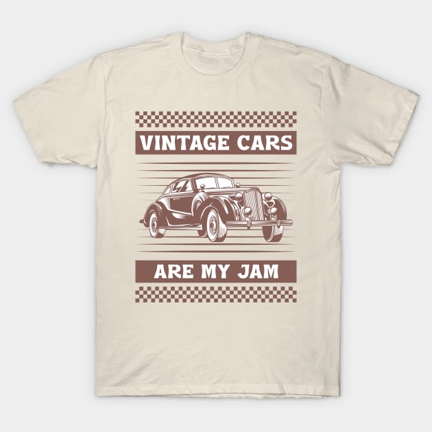 Vintage Cars Are My Jam T-Shirt by Horisondesignz
